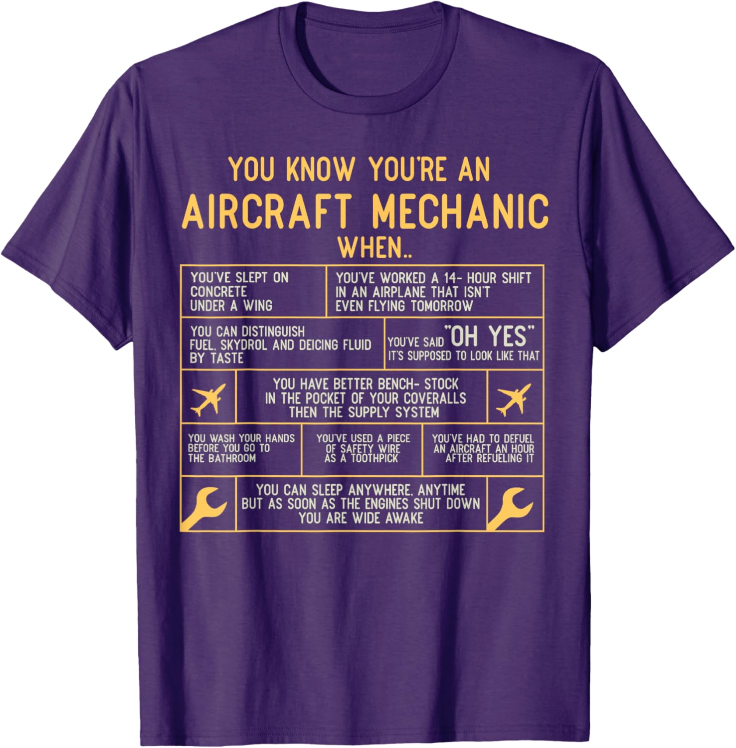 You Know You're An Aircraft Mechanic T-Shirt for Aviation Enthusiasts - 4