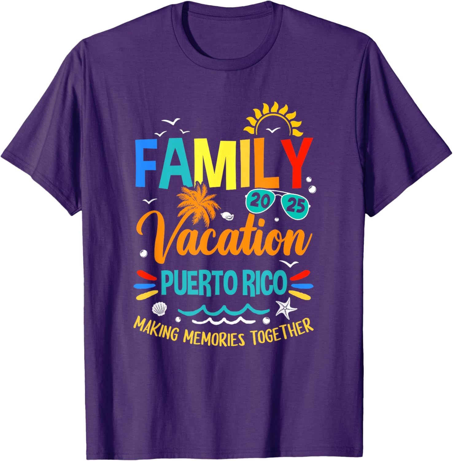 Family Vacation 2025 Puerto Rico T-Shirt for Memorable Moments Together - 4