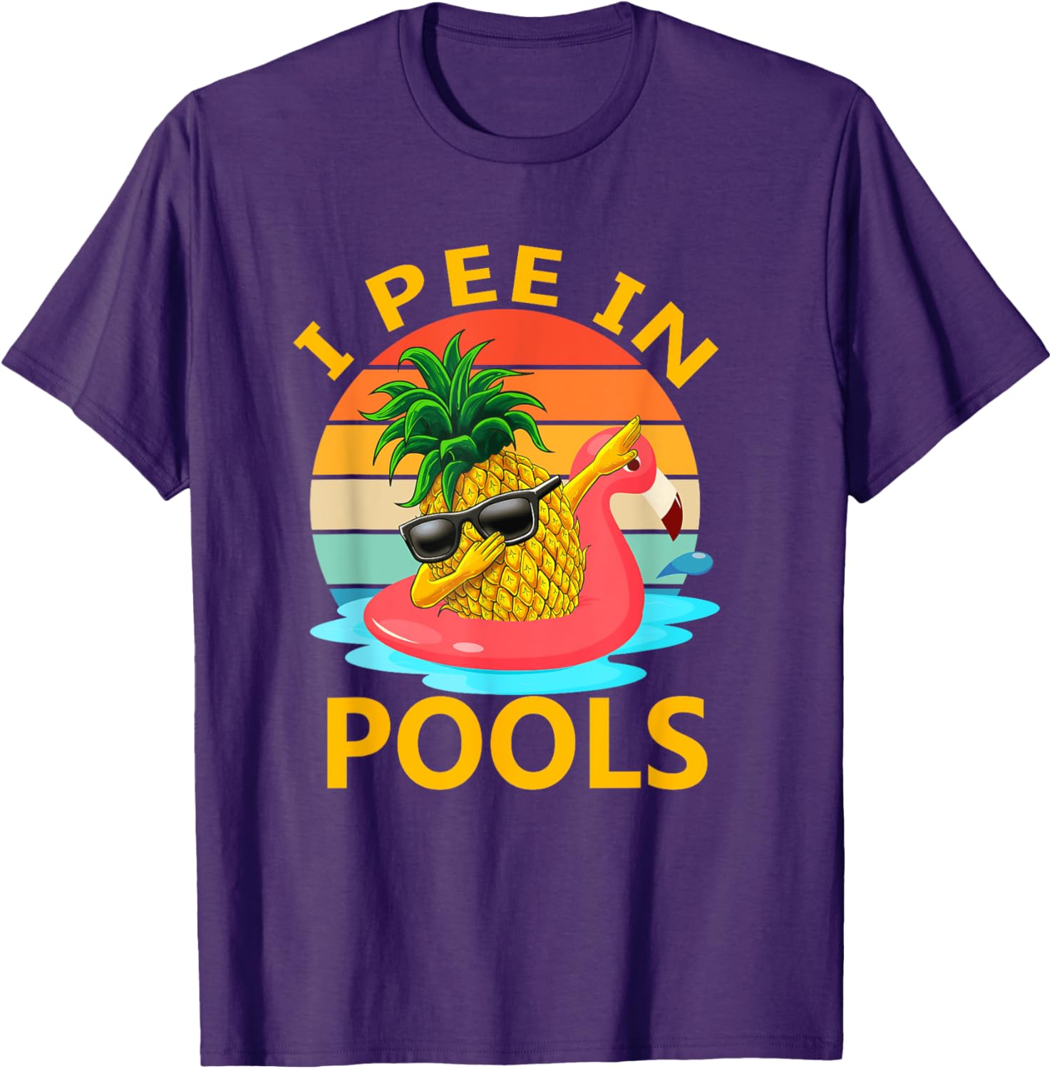 Funny I Pee In Pools Swimming Joke T-Shirt for Summer Pool Parties - 4
