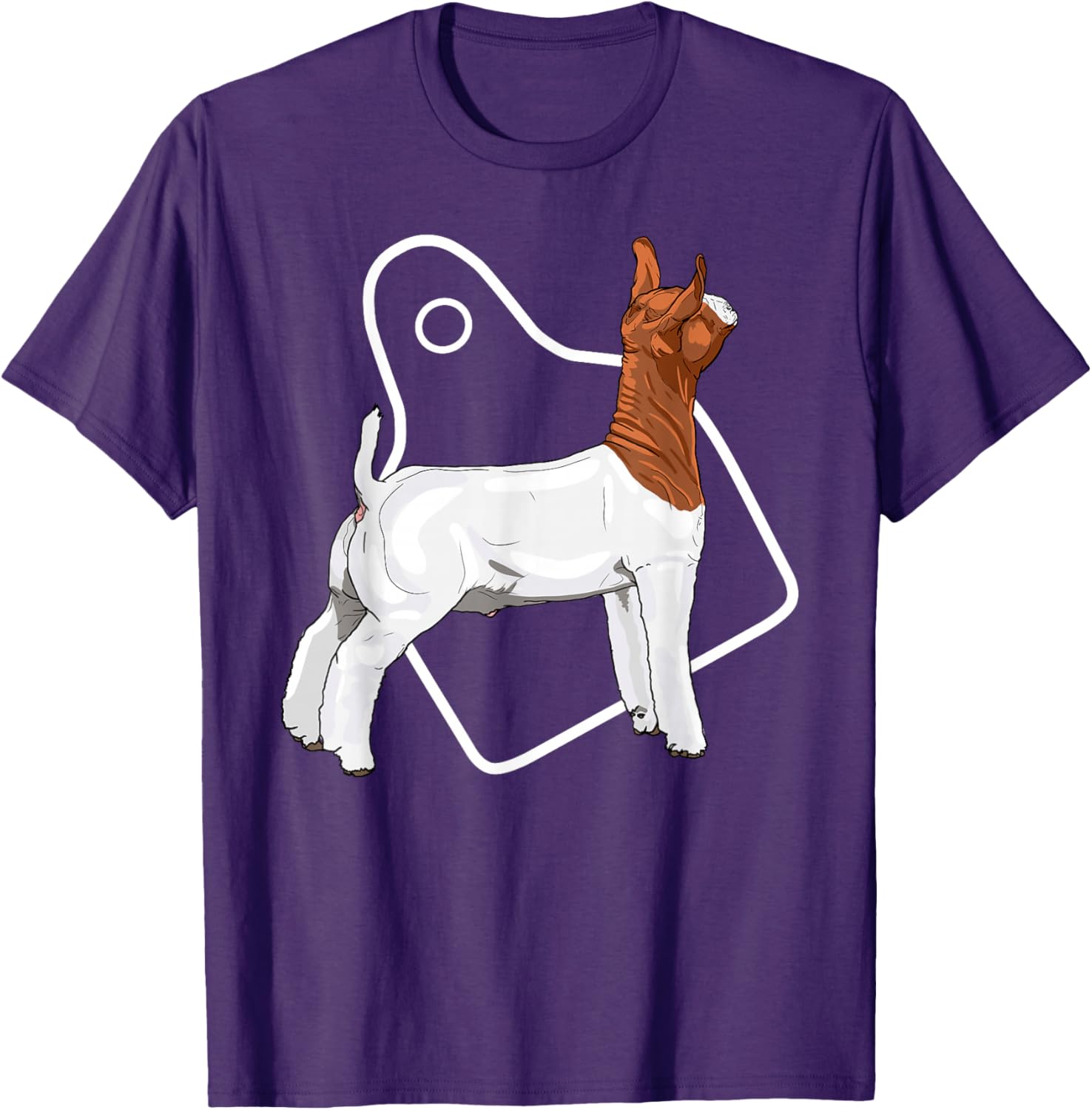 Show Market Wether Boer Goat Eartag T-Shirt for Goat Lovers and Farmers - 1