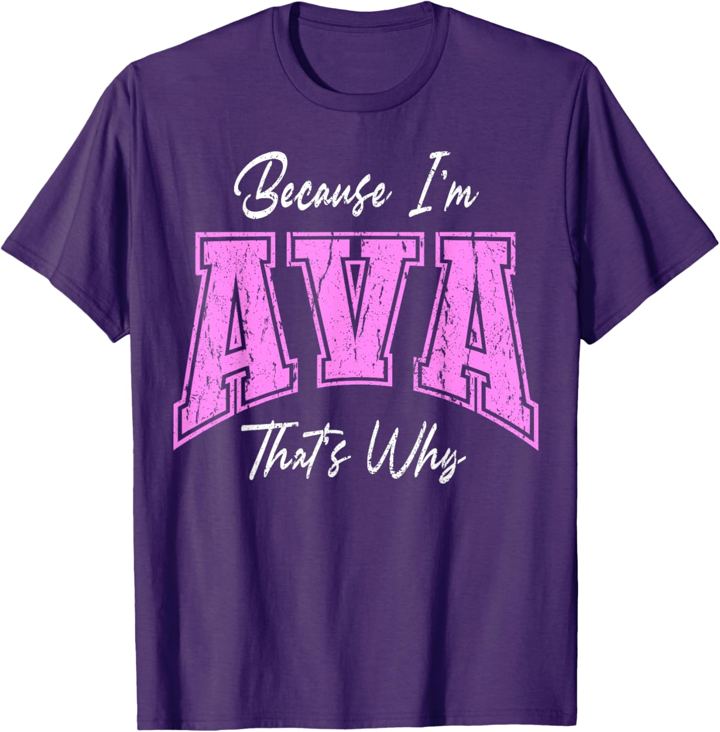 Funny Because I'm Ava Confident Novelty T-Shirt for Unique Style - 8