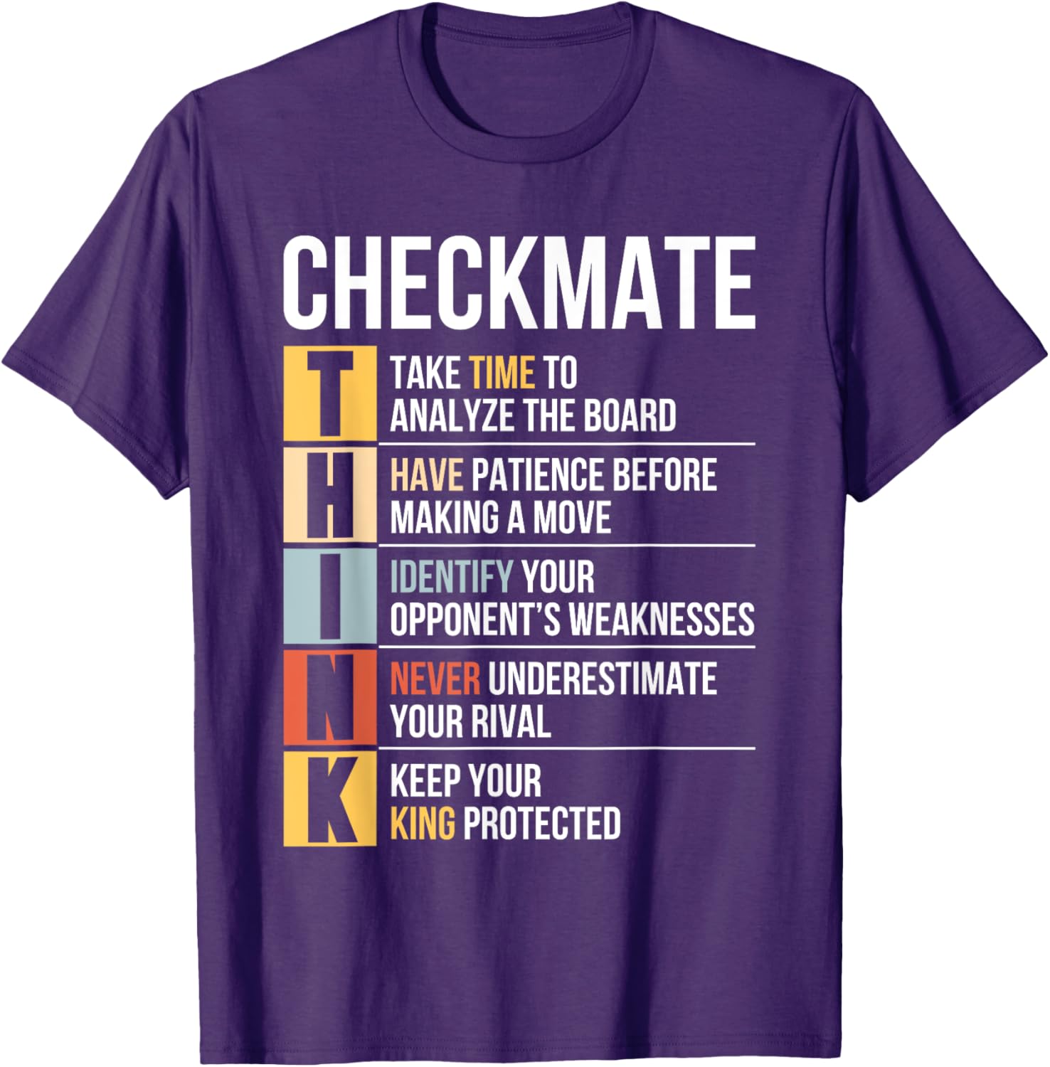 Funny Chess Player Checkmate Strategy Quote T-Shirt for Game Lovers - 10