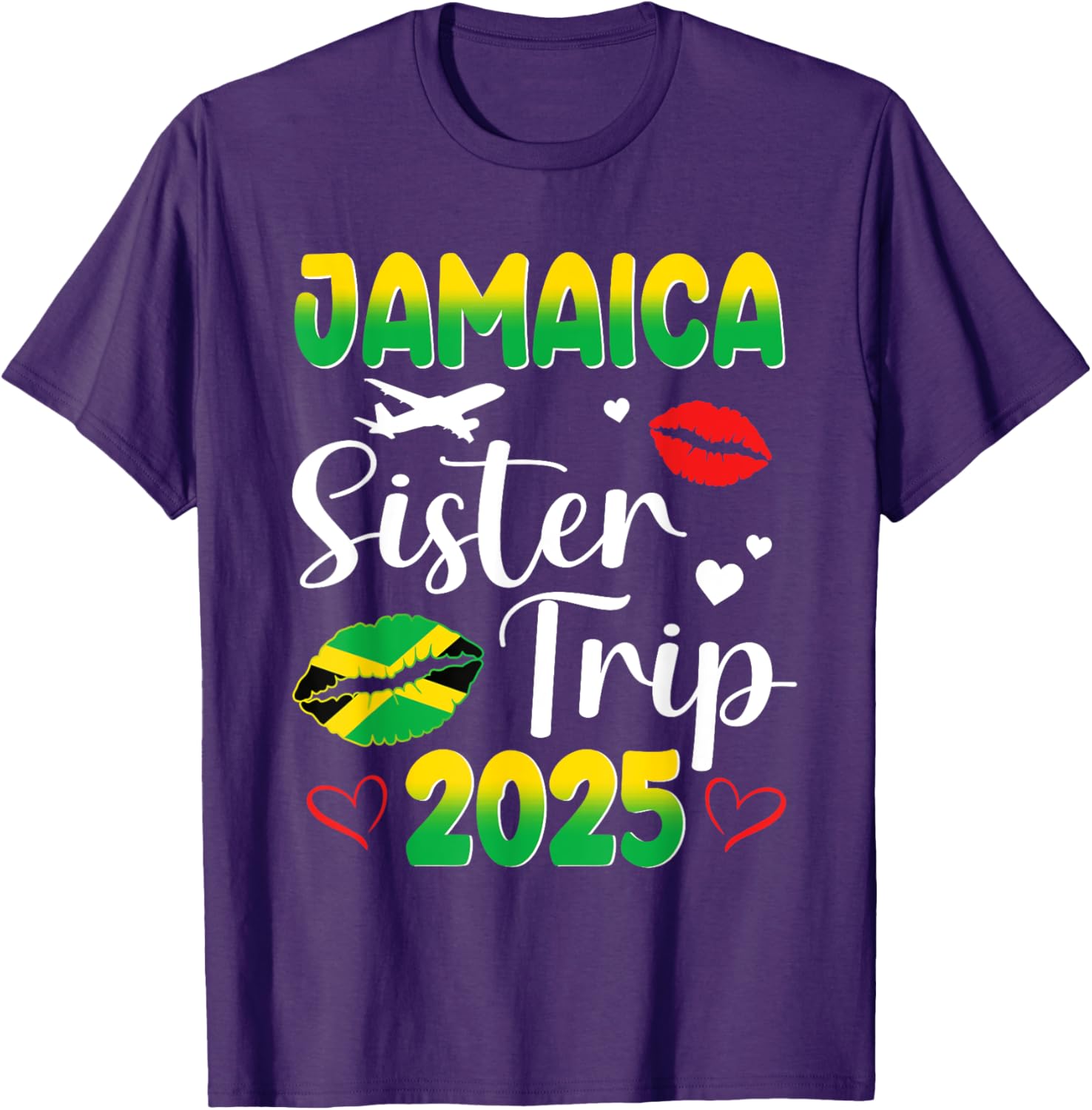 Sister's Trip Jamaica 2025 Matching T-Shirt for Friends Vacation Fun - 1