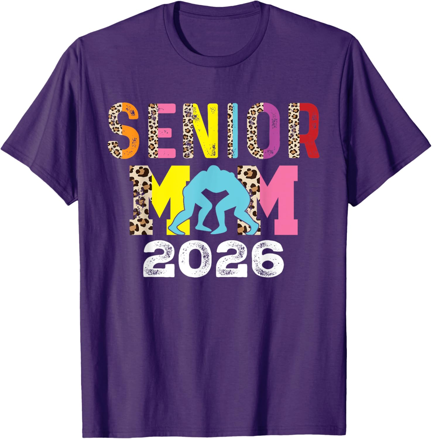 Senior Wrestling Mom Class of 2026 T-Shirt for Proud Supporters - 5