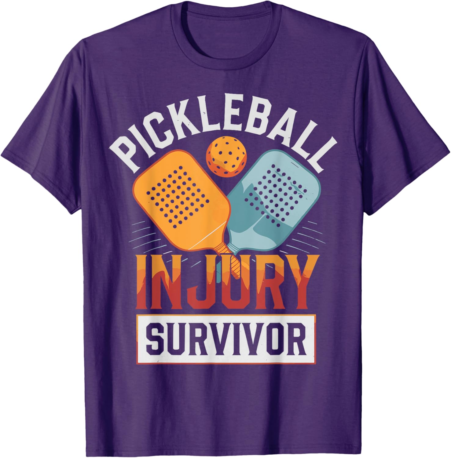 Pickleball Injury Survivor T-Shirt Fun and Stylish Sports Apparel - 5