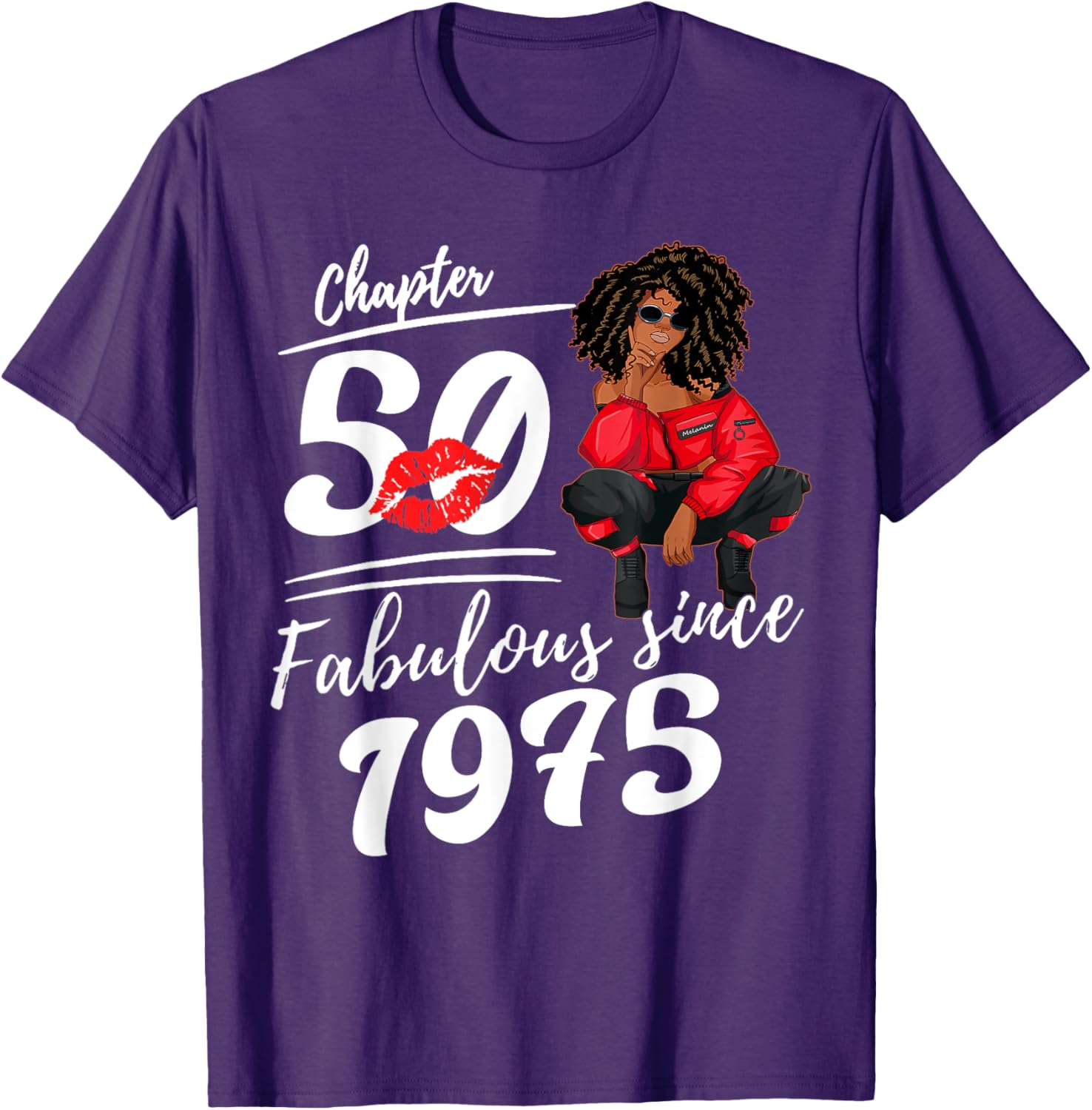 Fabulous Since 1975 50th Birthday Queen T-Shirt for Women - 8