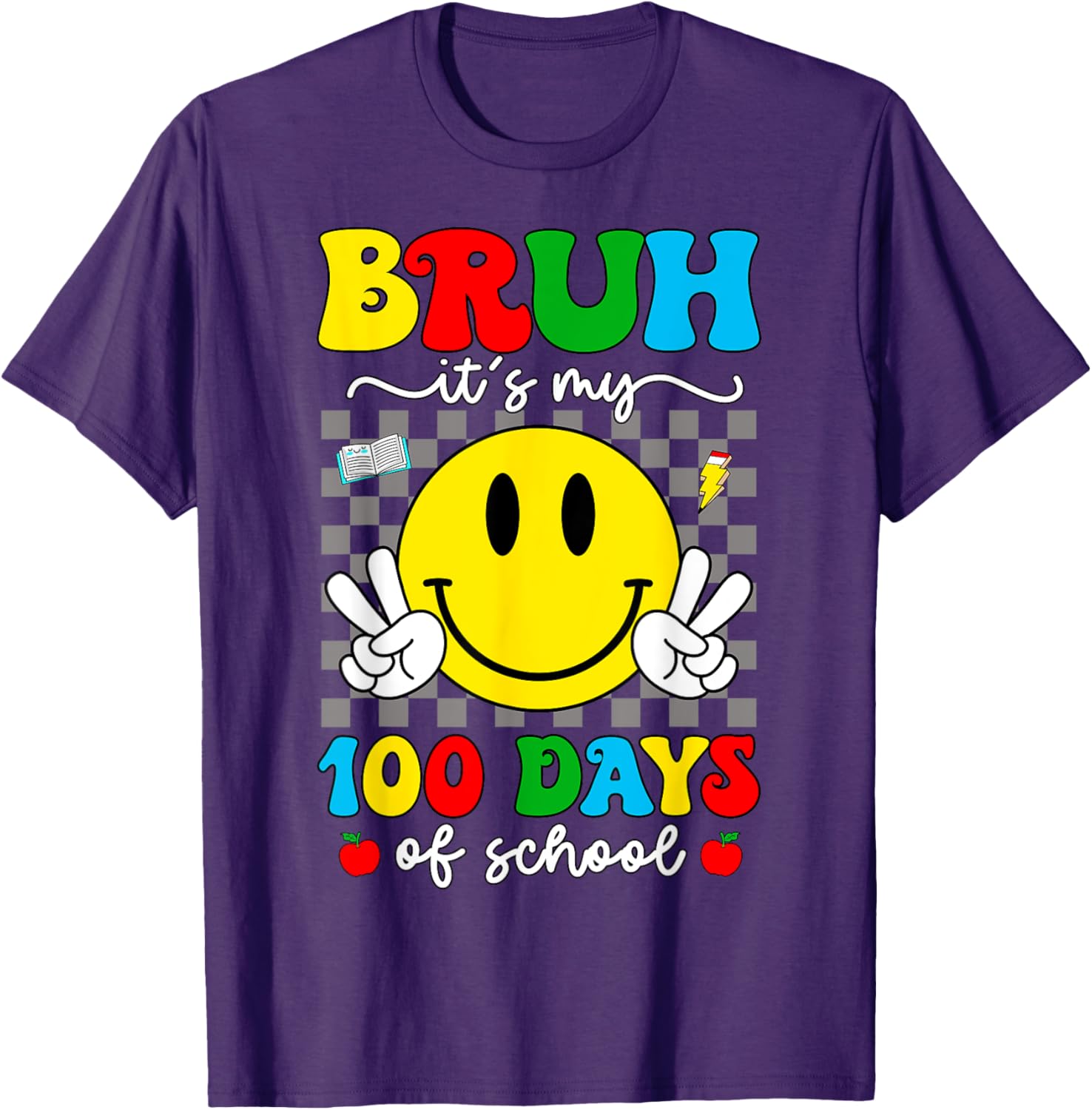 100 Days of School T-Shirt for Kids - Bruh It's My 100 Days Smarter! - 11