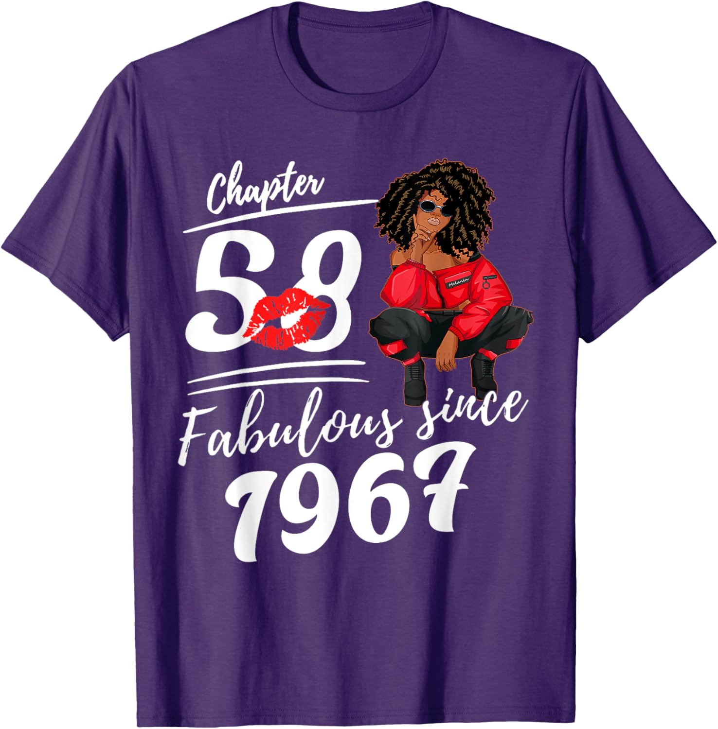 Fabulous Since 1967 58th Birthday Queen T-Shirt for Women Celebrations - 4