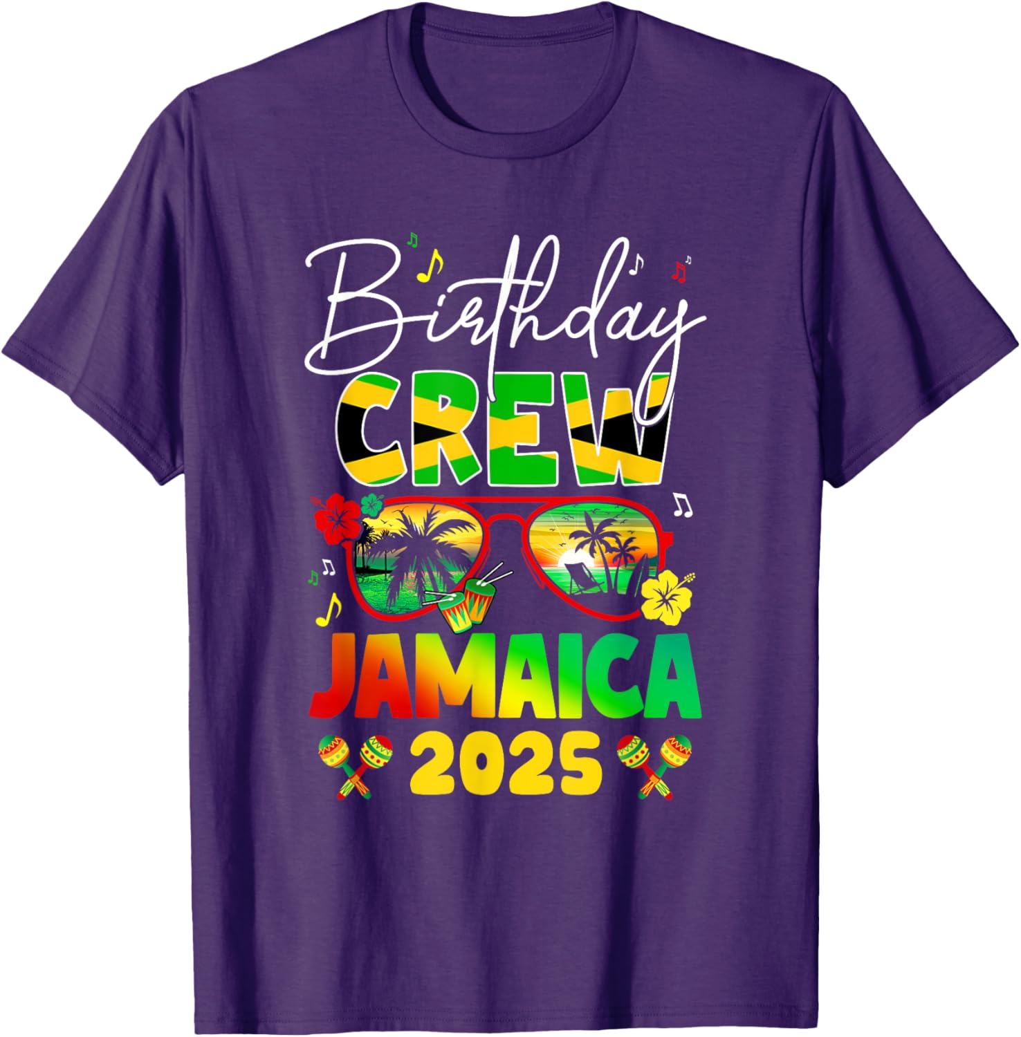 Birthday Crew Jamaica 2025 Birthday Girl Matching T-Shirt for Fun Parties - 13