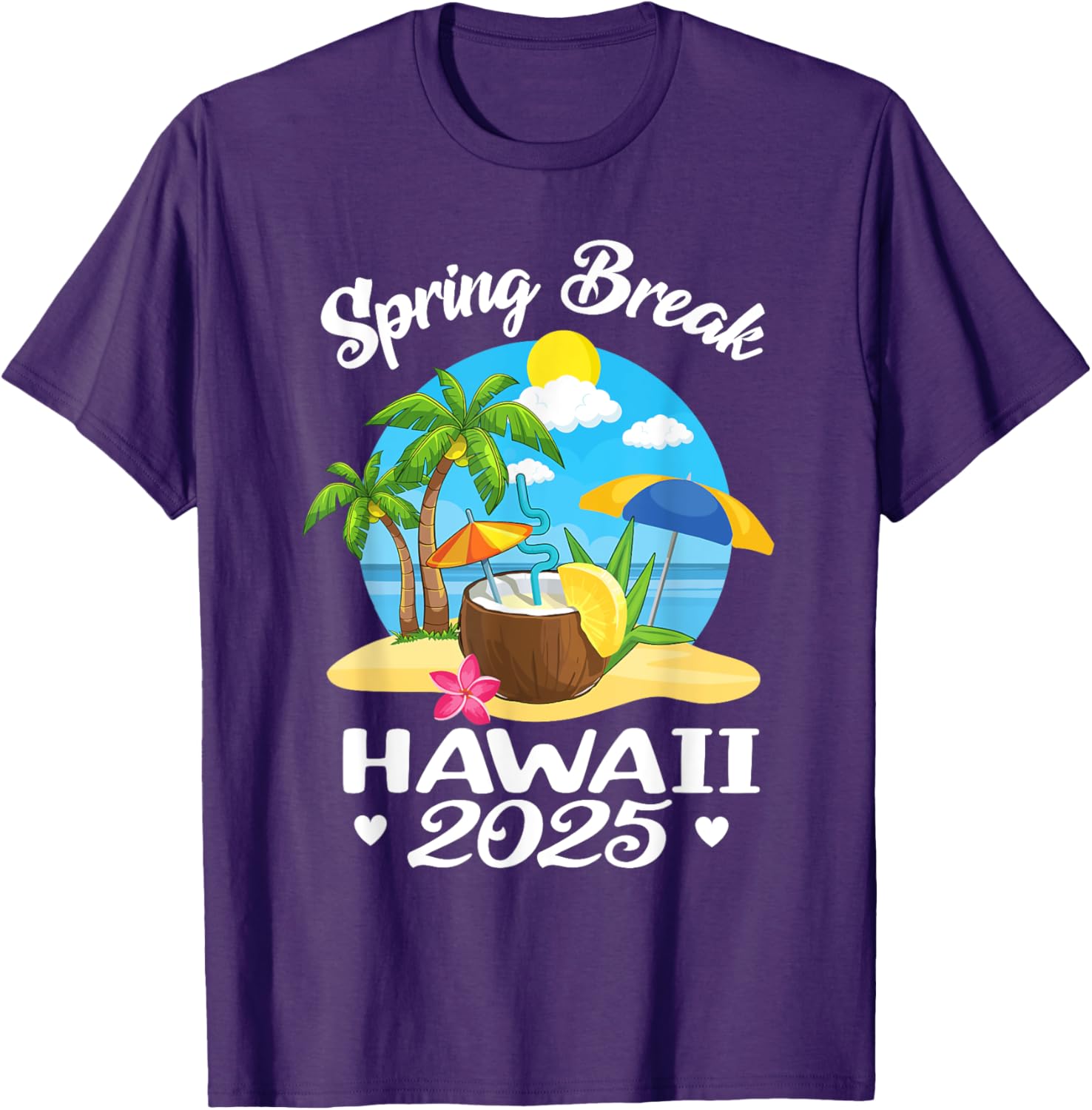 Hawaii 2025 Spring Break Family Beach T-Shirt for Fun School Vacations - 6