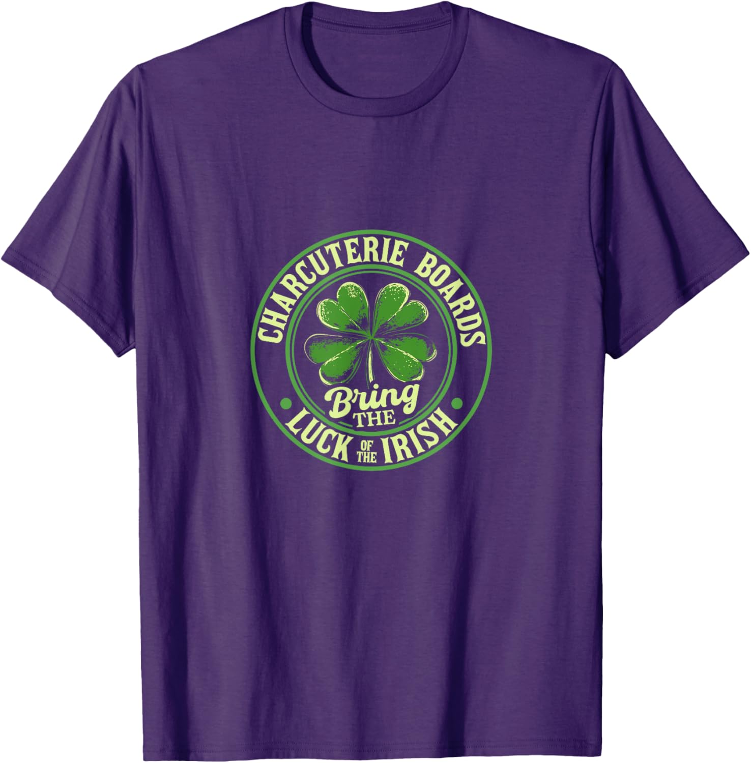 St. Patrick's Day Charcuterie Shamrock T-Shirt for Festive Fun - 8