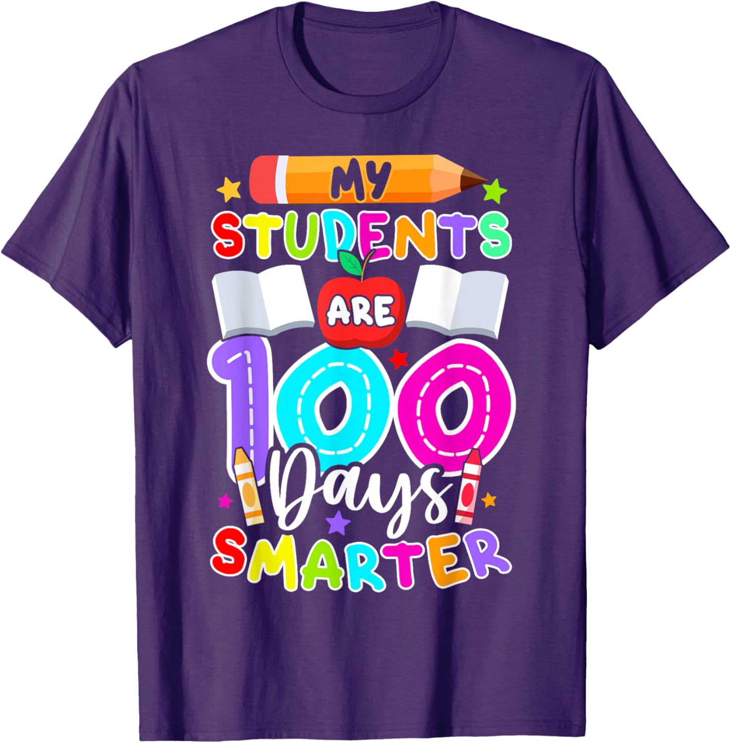 My Students Are 100 Days Smarter T-Shirt for 100th Day of School - 19