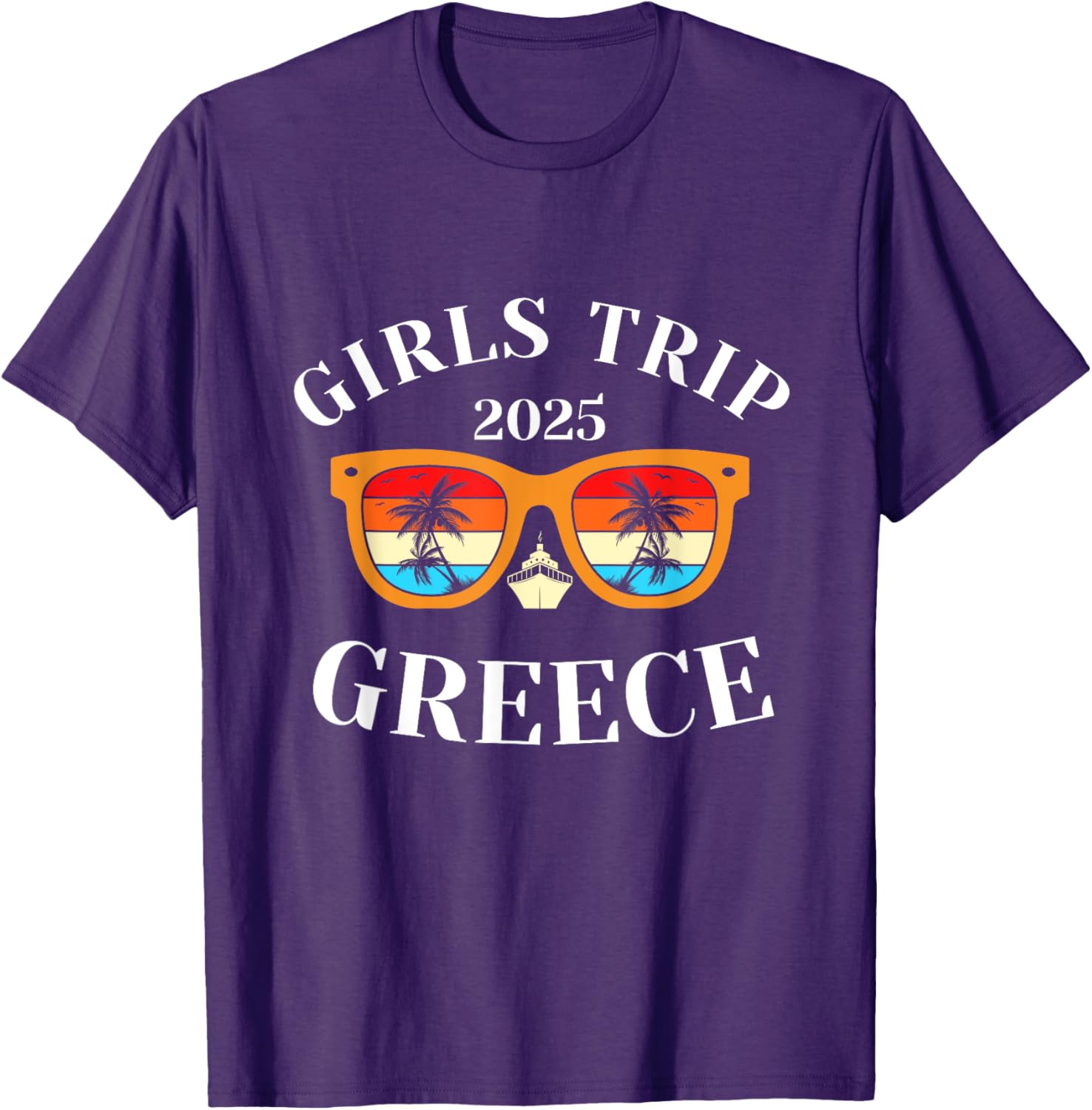 Girls Trip 2025 Greece Vacation T-Shirt for Fun Travel Adventures - 13