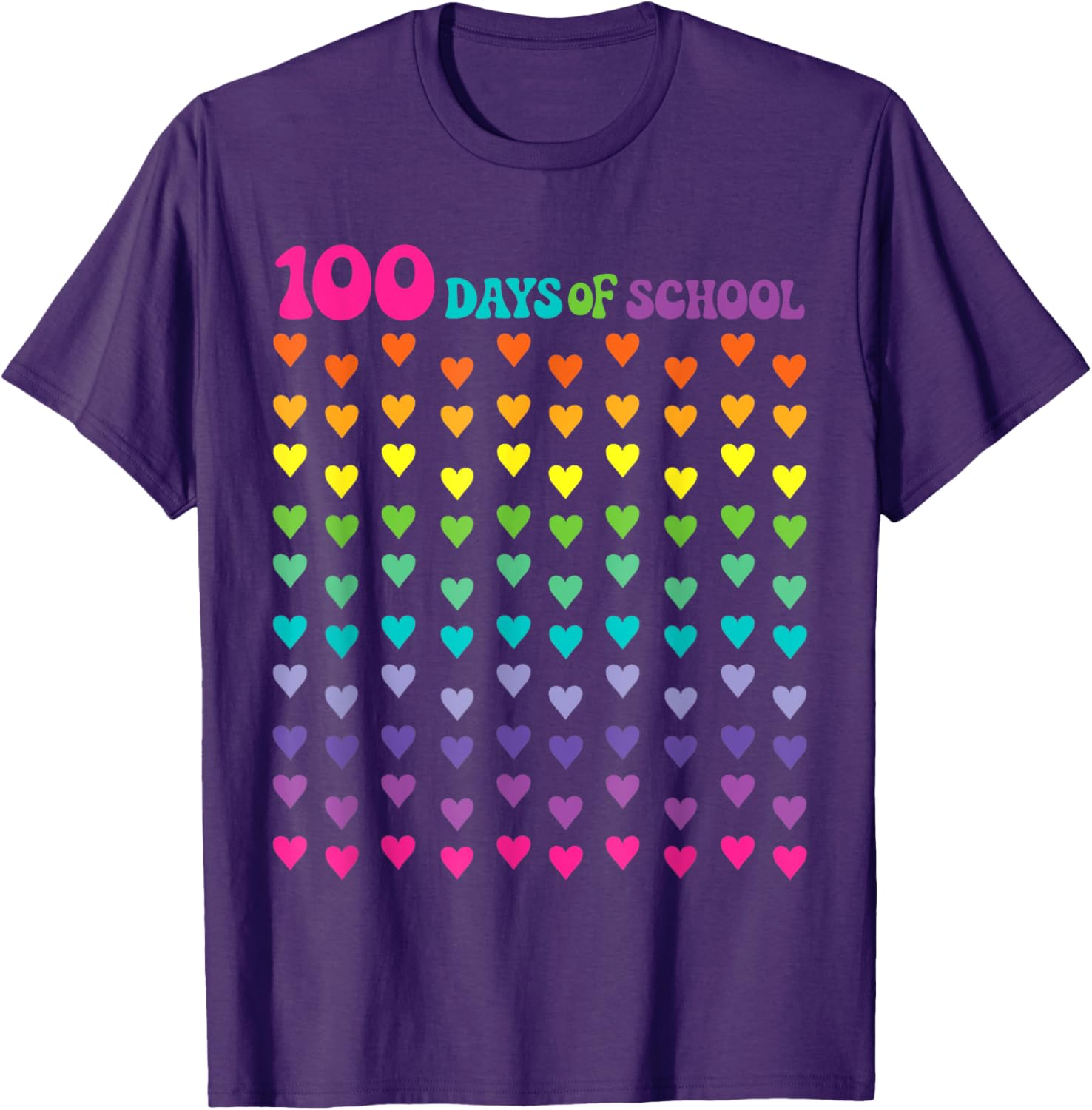 100th Day of School T-Shirt for Kids - Fun Math Numbers Design - 18