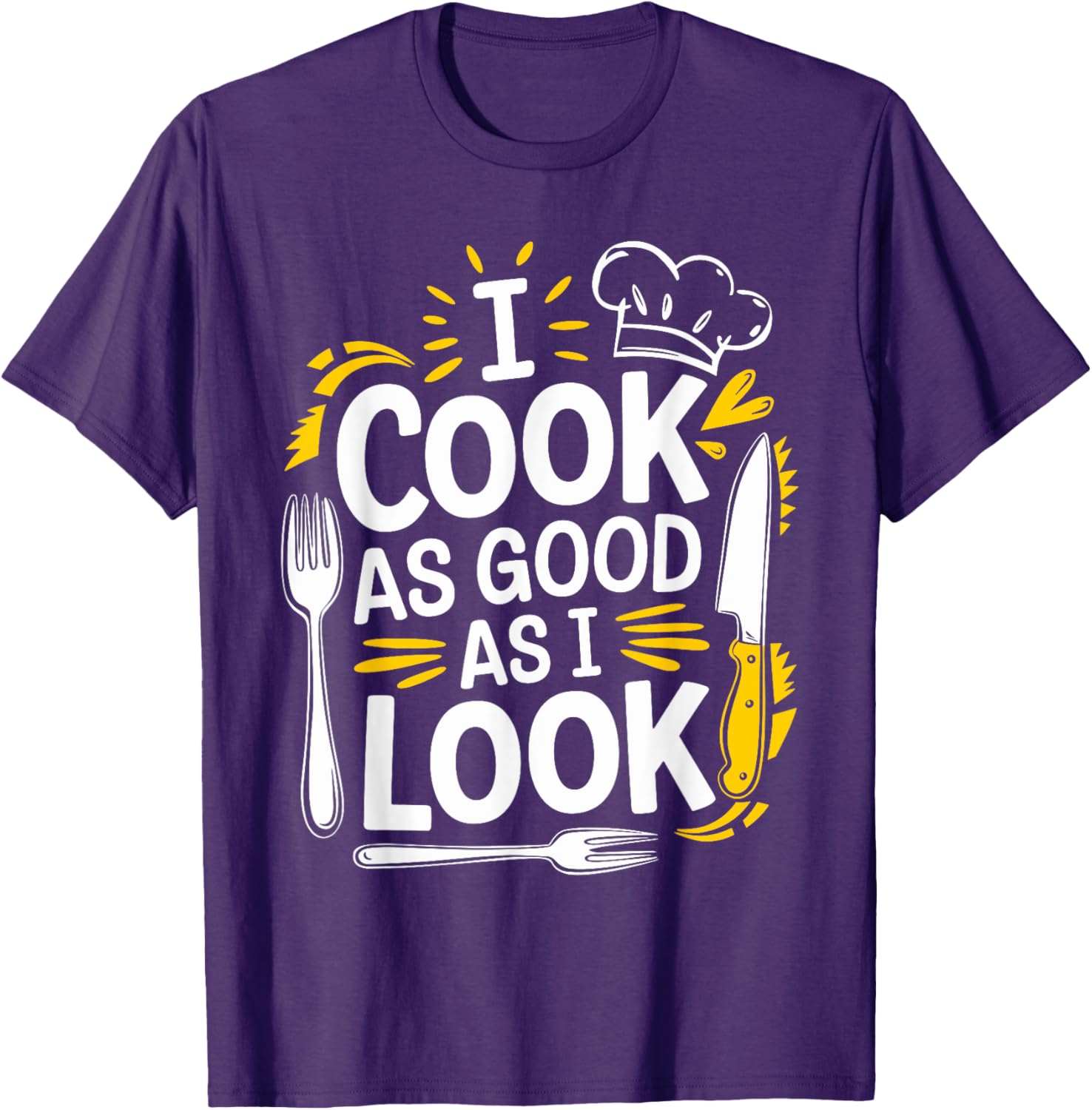 I Cook As Good As I Look Culinary Chef T-Shirt for Food Lovers - 23