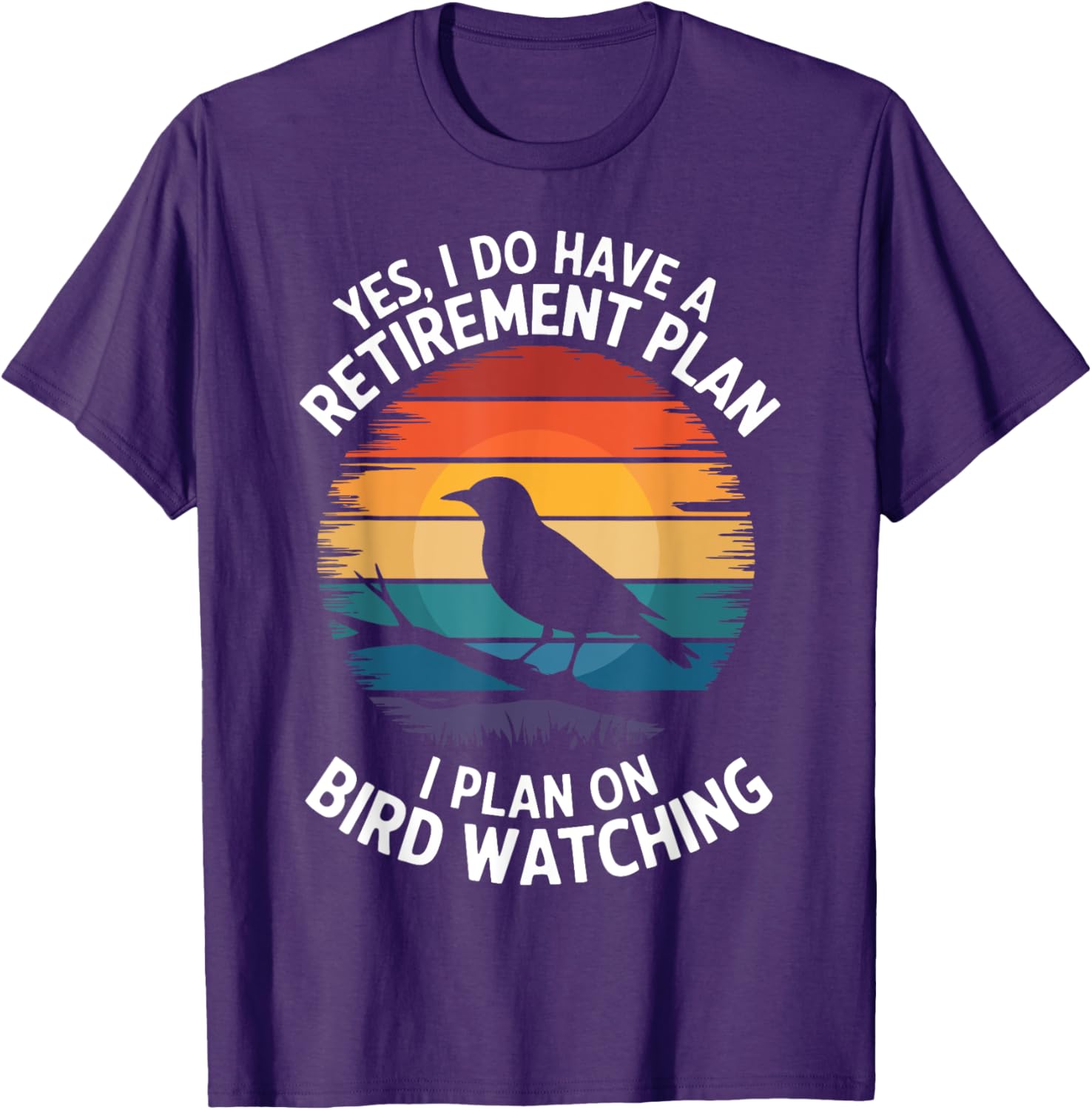 Retro Bird Lover T-Shirt for Bird Watching and Retirement Fun - 3