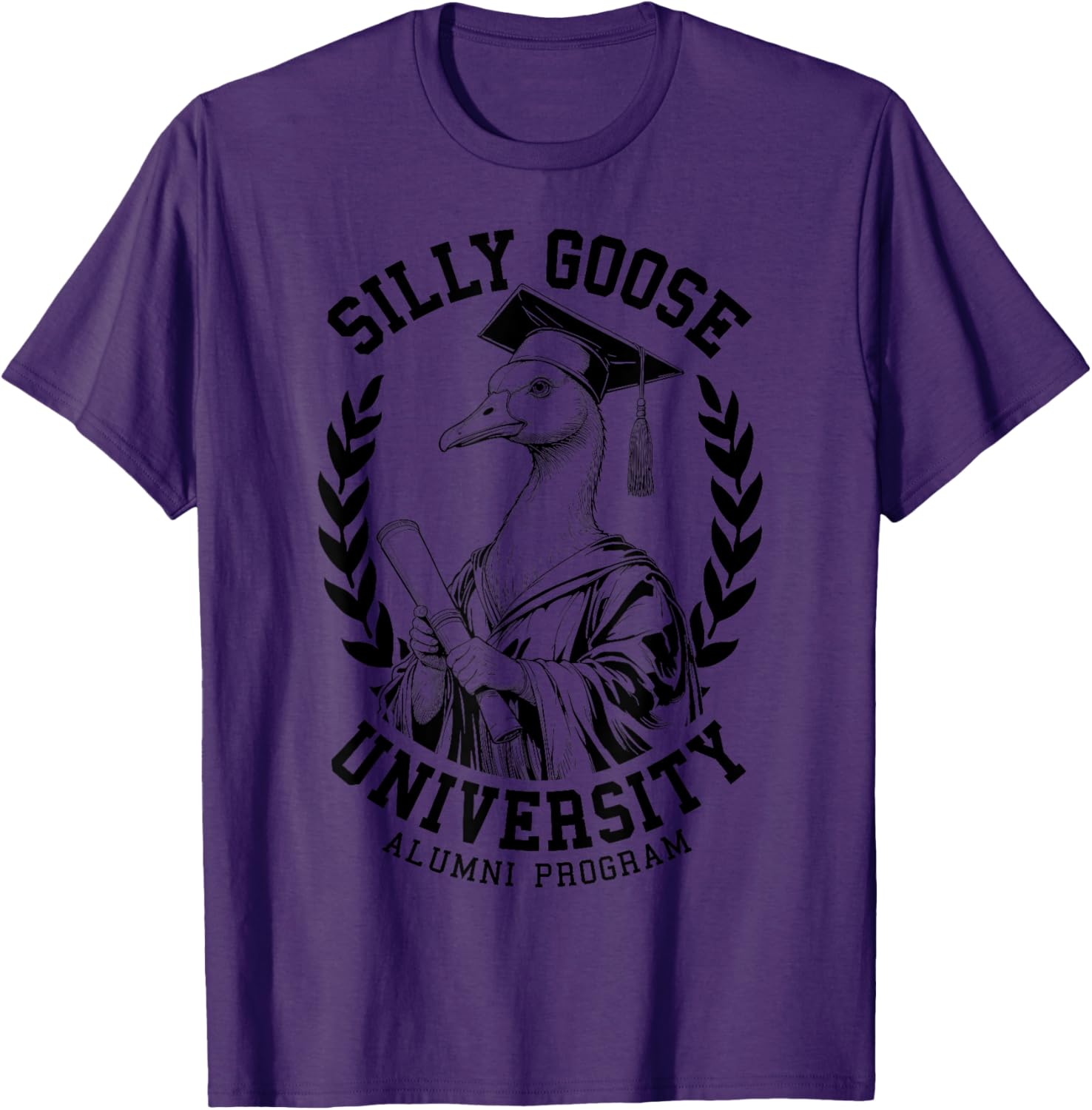 Silly Goose University Funny Alumni Varsity T-Shirt for Graduates - 4