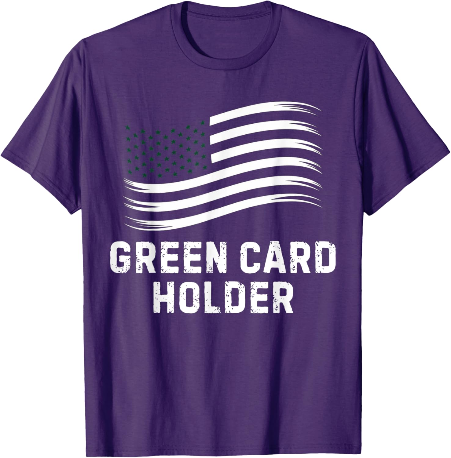 Motivational Green Card Holder T-Shirt for USA Celebration for All - 10