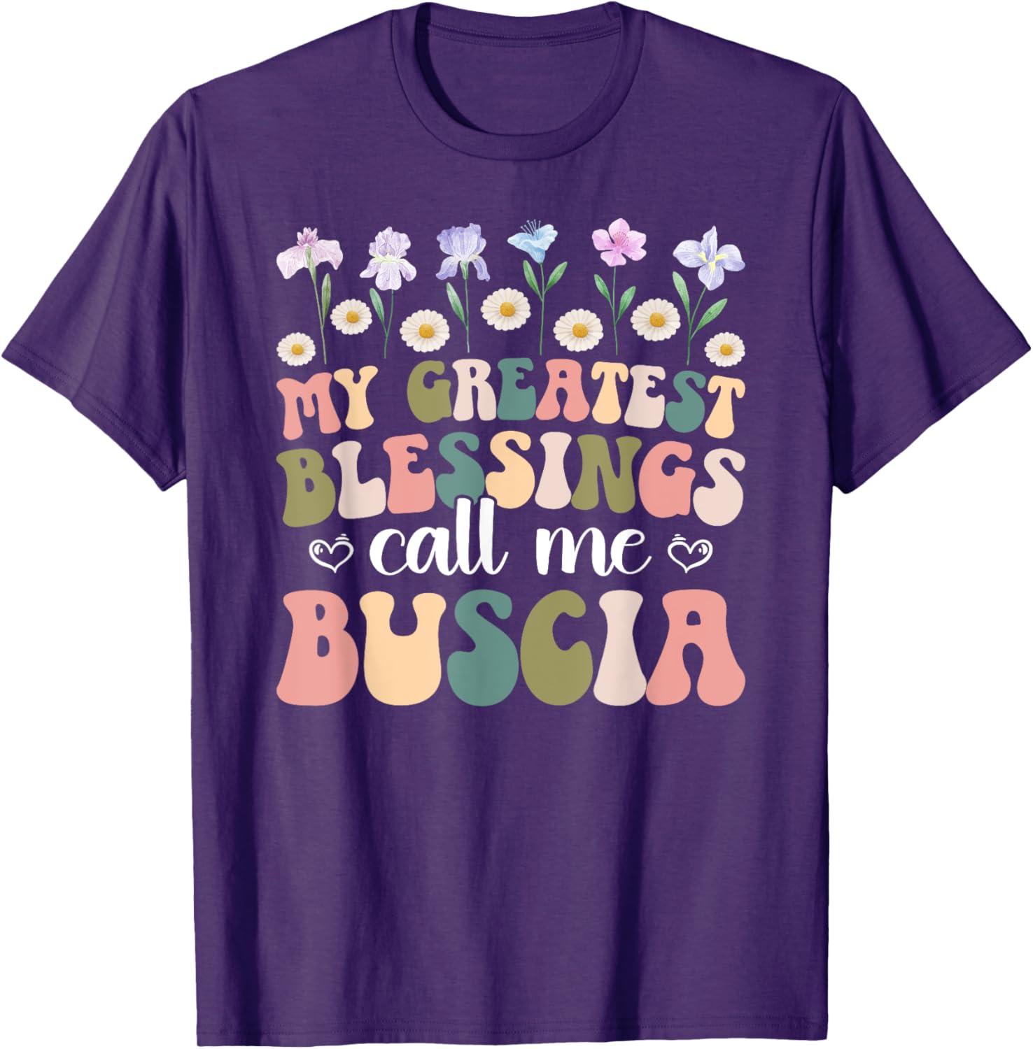 Greatest Blessings Buscia Grandma T-Shirt for Loving Grandmothers - 4