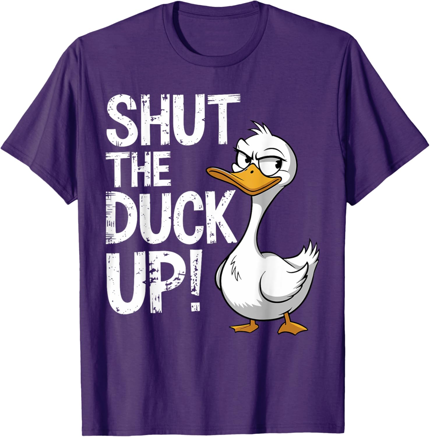 Funny Shut The Duck Up Pun T-Shirt for Duck Lovers and Humor Fans - 4