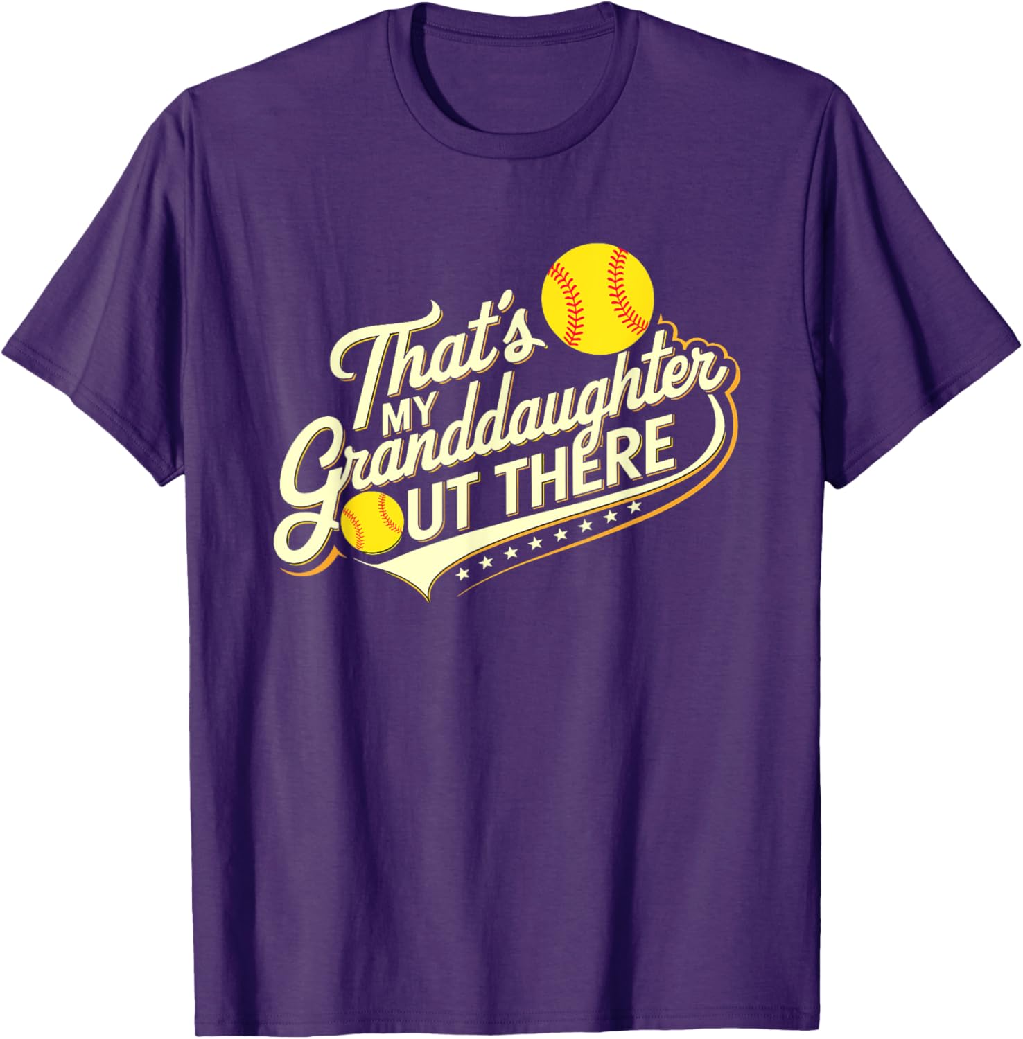 That's My Granddaughter Out There Softball Proud Family Fan T-Shirt - 19