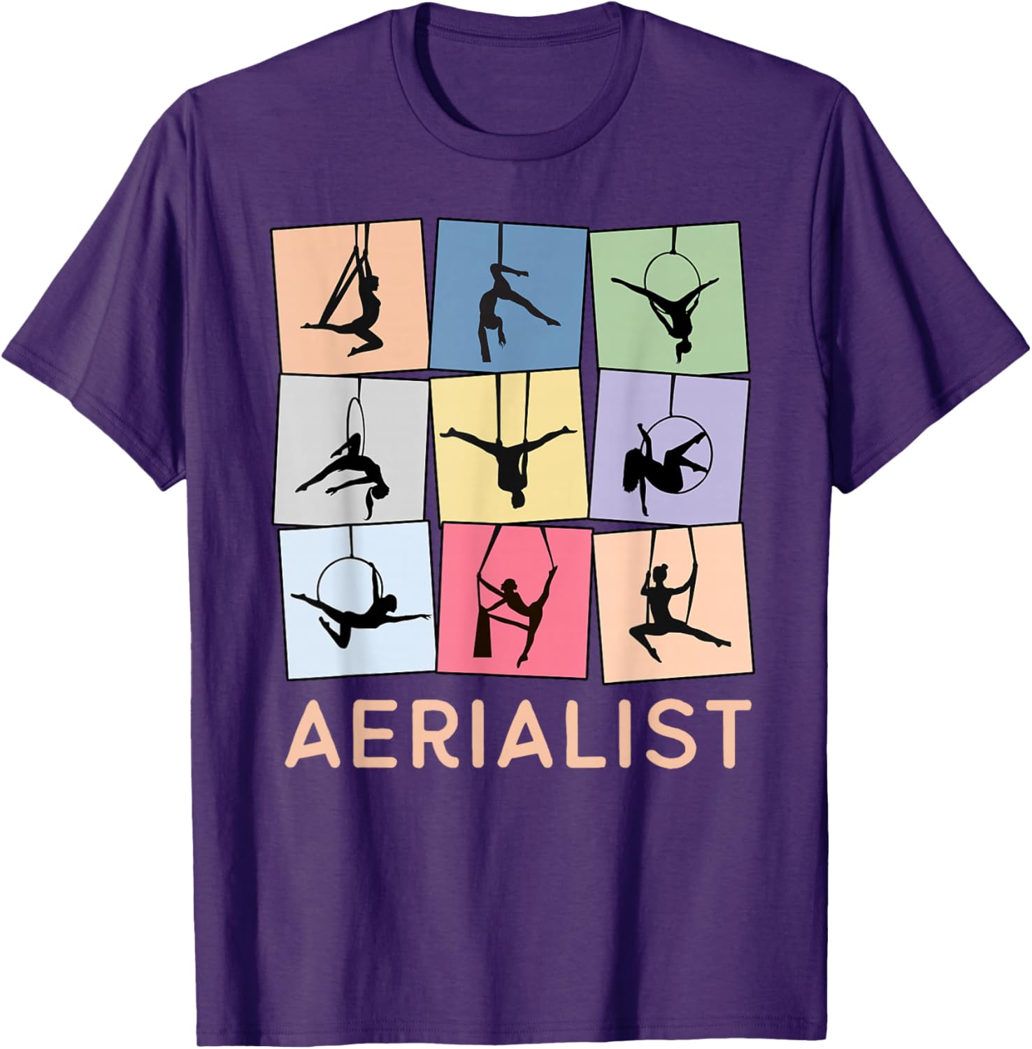 Fun Retro Aerialist T-Shirt for Aerial Hoop Lovers and Gift Ideas - 6