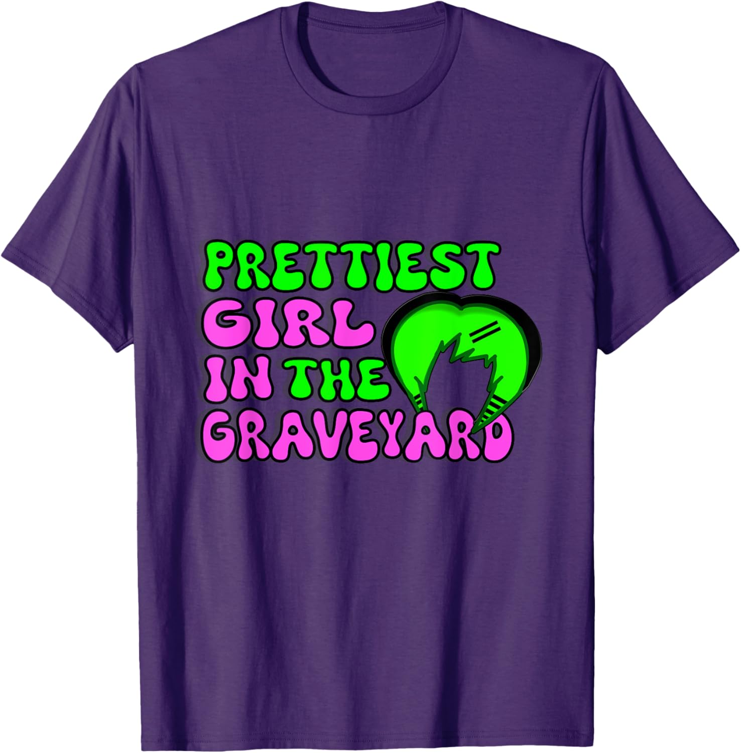 Y2K Emo Girl in Graveyard Scene T-Shirt for Stylish Kids - 4