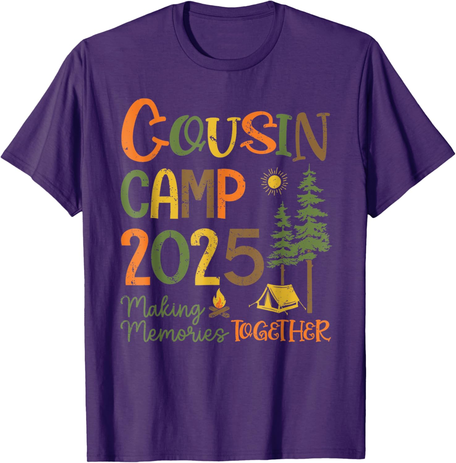 Cousin Camp 2025 Matching T-Shirts for Family Fun and Memories - 20