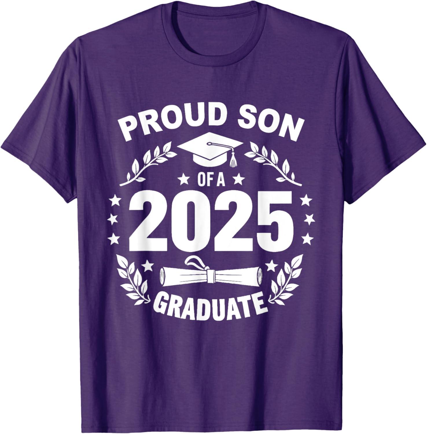 Proud Son of a 2025 Graduate T-Shirt for Class of 2025 Celebration - 15