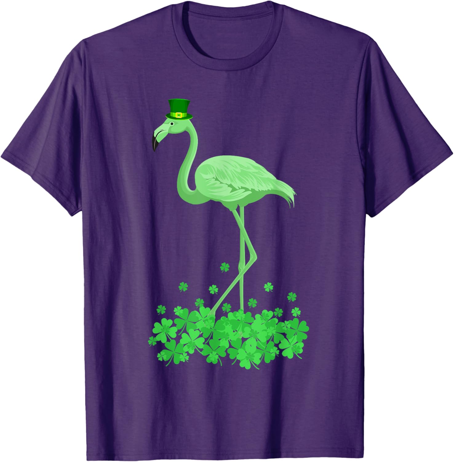Lucky Leprechaun Flamingo T-Shirt for St Patrick's Day Fun - 5