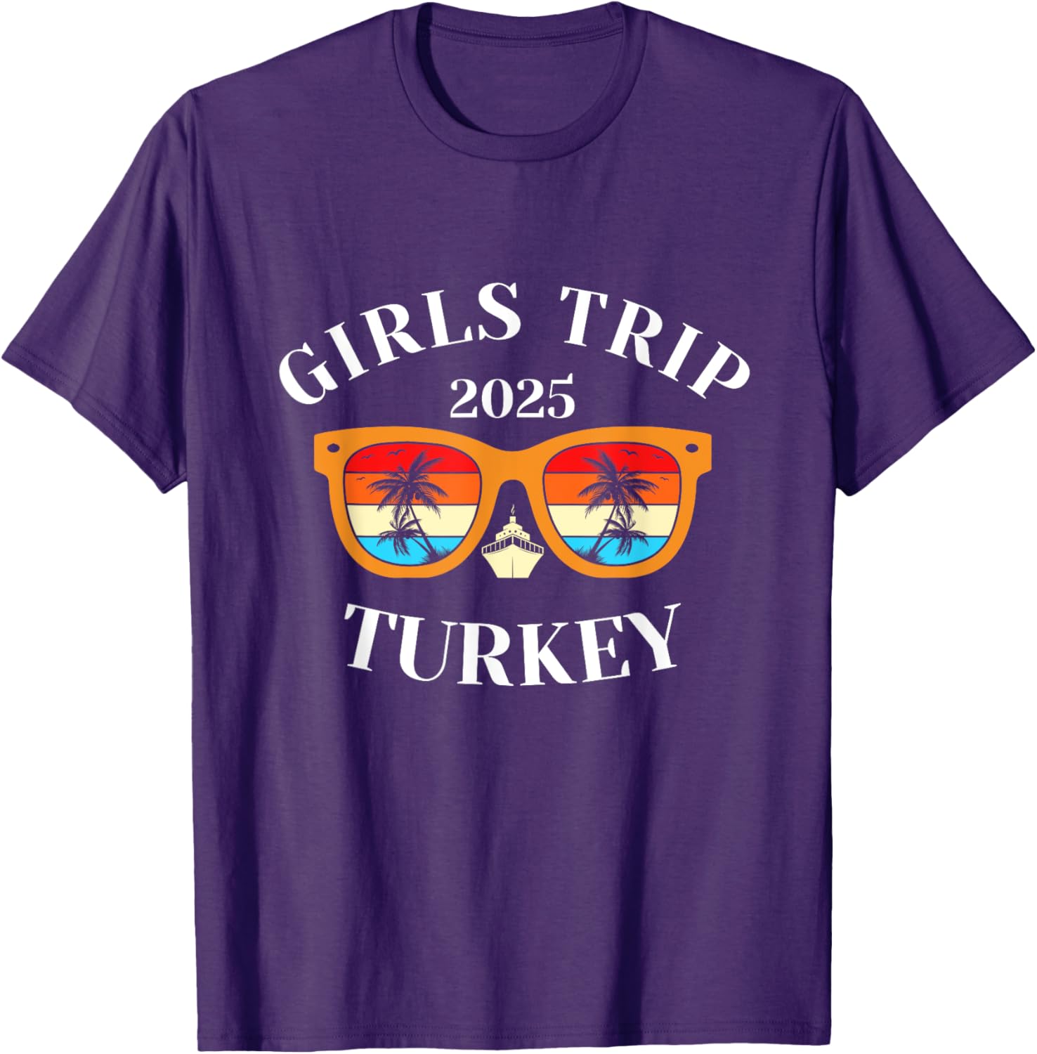Girls Trip 2025 Turkey Vacation T-Shirt for Fun Travel Adventures - 4