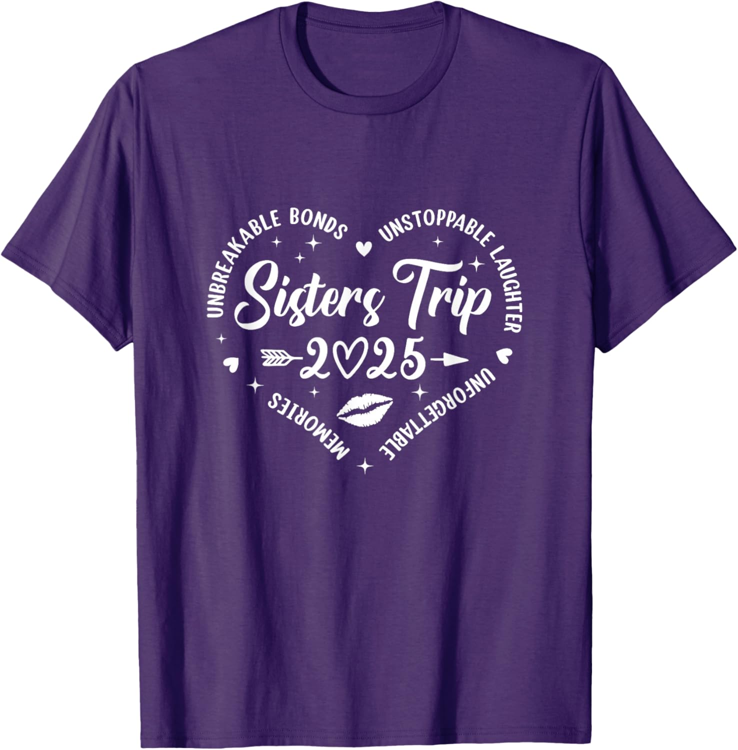 Sisters Trip 2025 Retro T-Shirt for Friends Vacation Memories - 17