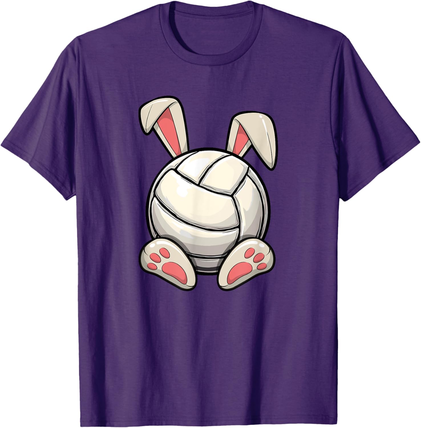 Easter Volleyball Bunny Ears T-Shirt for Kids' Egg Hunt Fun - 26