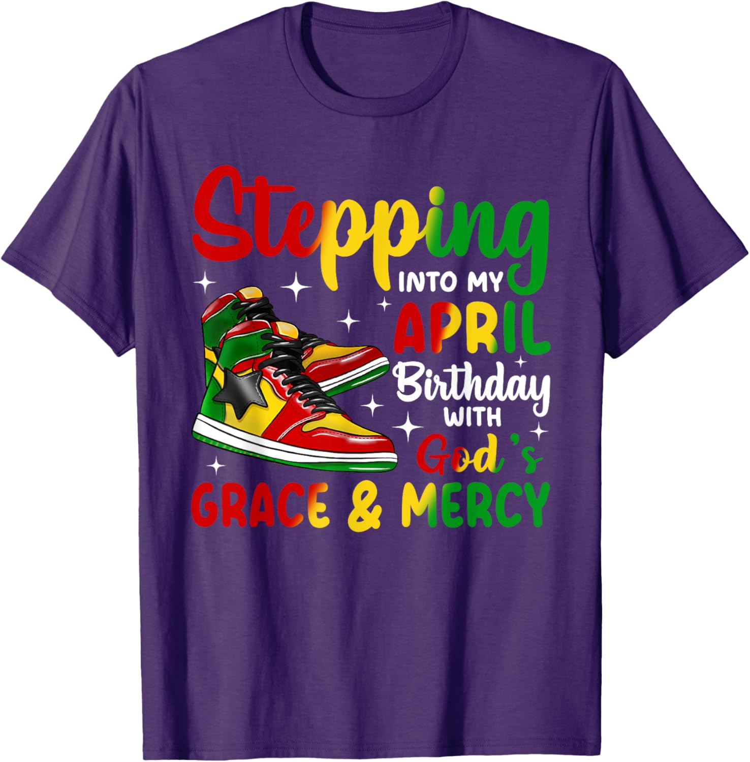 April Birthday T-Shirt for African American Women and Men - Stylish Gift - 2