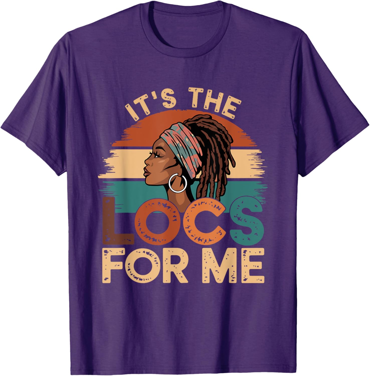 It's the Locs For Me Afro Dope Dreadlocks T-shirt for Black Women - 2