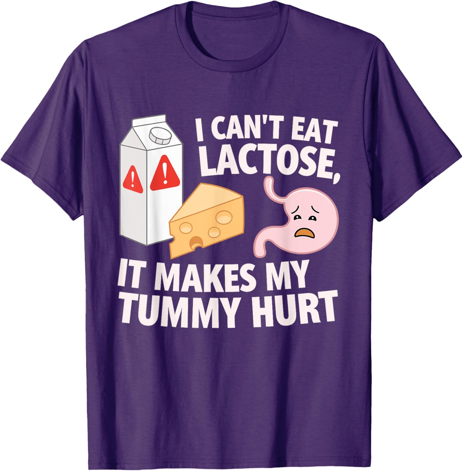 Lactose Intolerance T-Shirt for Boys - Cute Dairy Allergy Design - 11