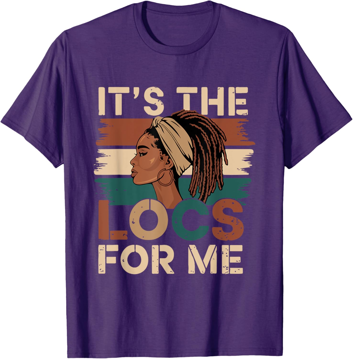 Stylish It's the Locs For Me Dreadlocks T-Shirt for Black Women - 10