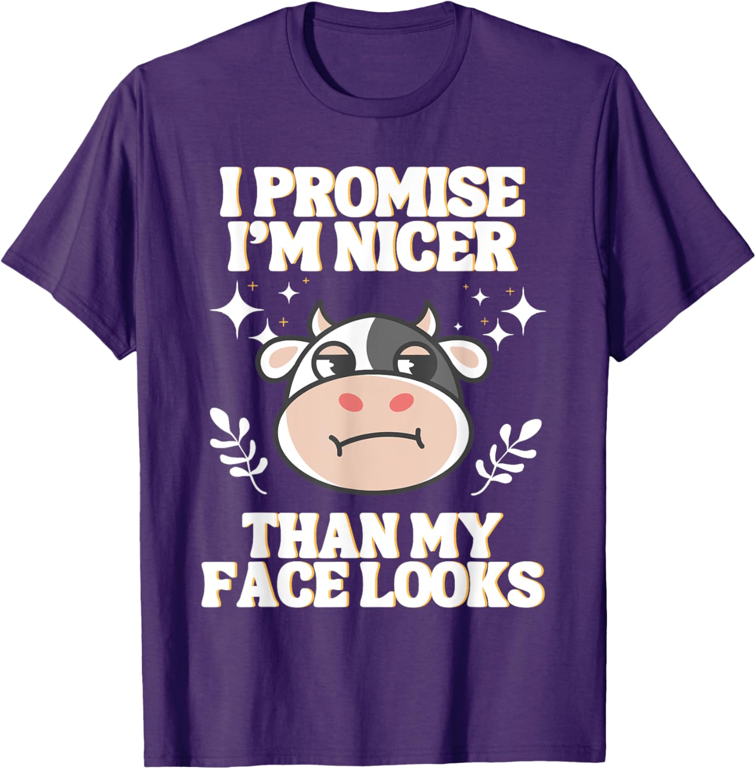 I Promise I'm Nicer Than My Face Looks Funny RBF T-Shirt for Fun Style - 7