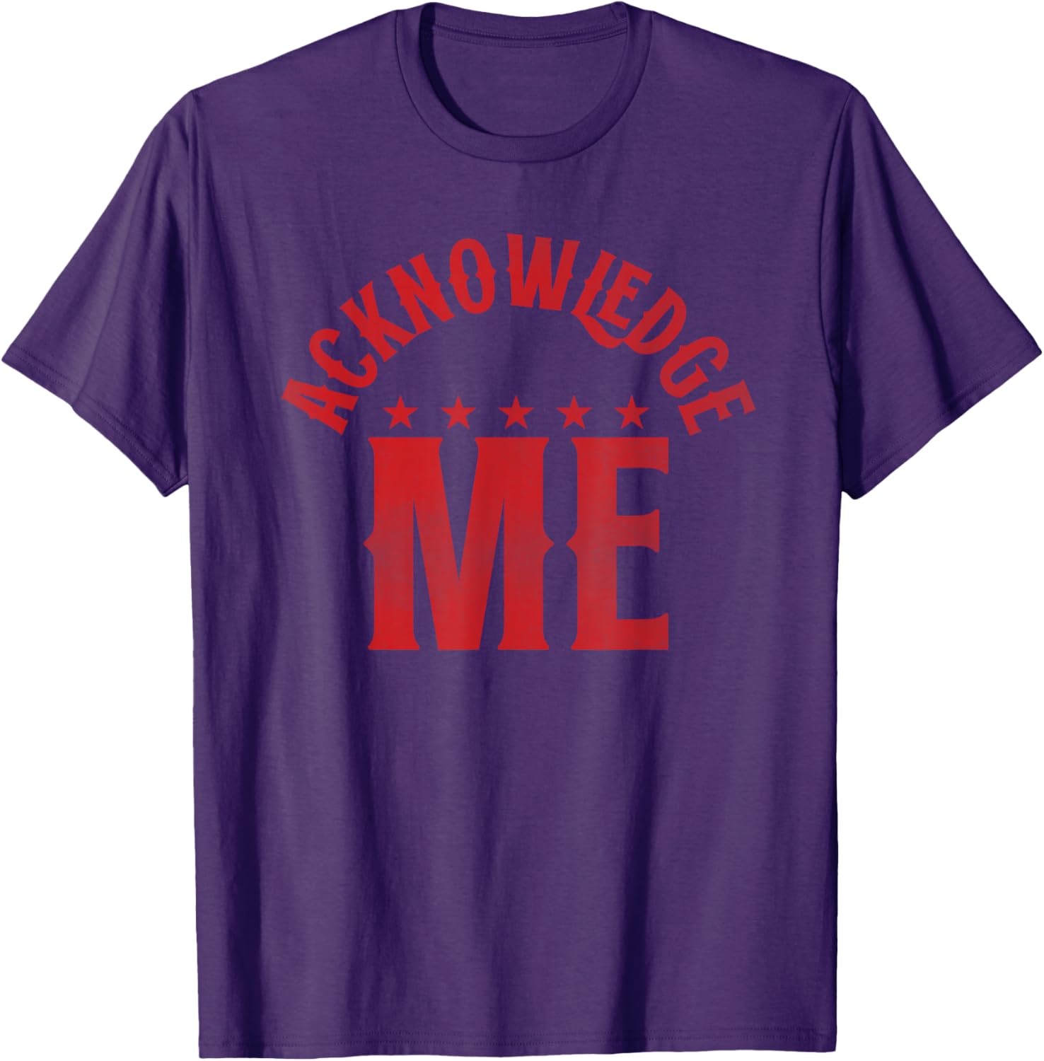 Acknowledge Me Retro Vintage Sports Competition T-Shirt for All Seasons - 11