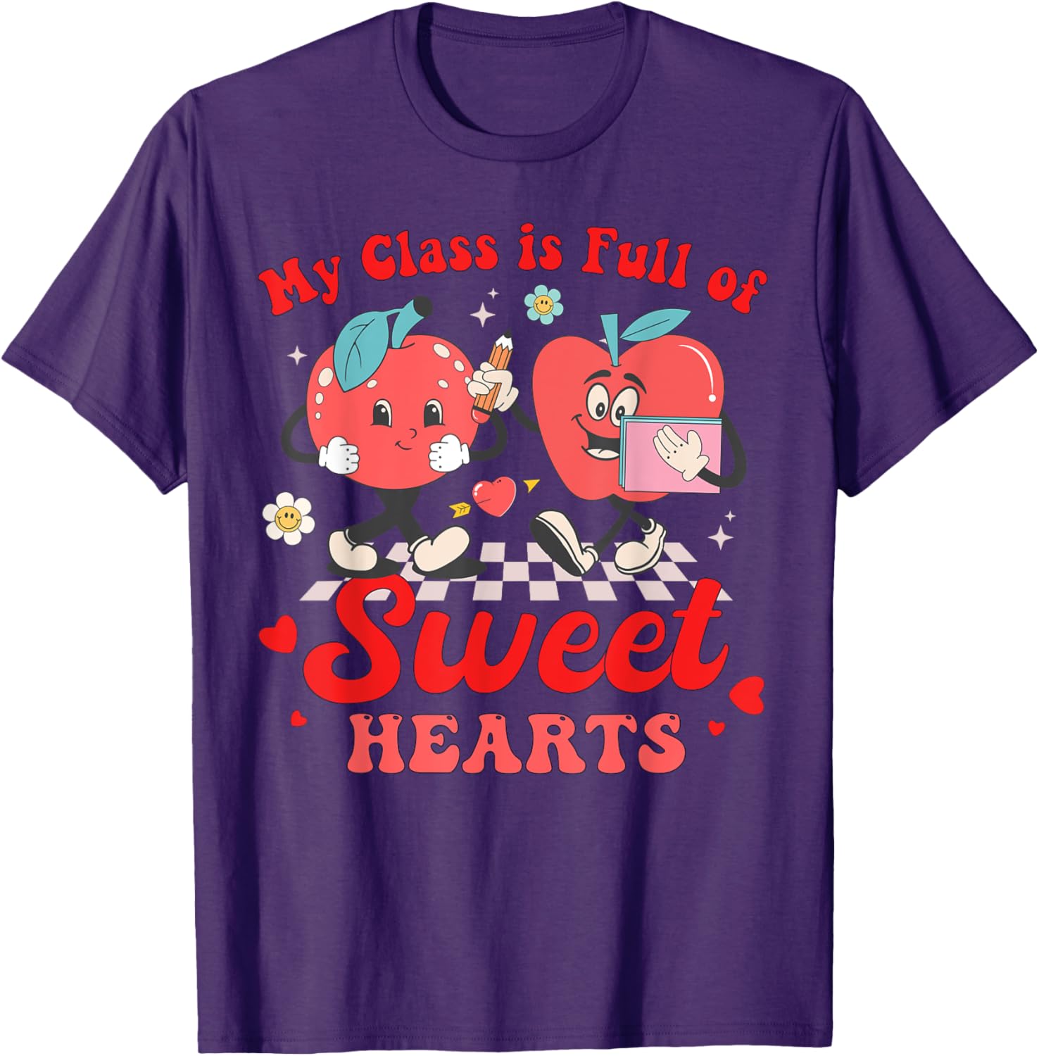 Cute Teacher Valentines Day T-Shirt My Class Is Full of Sweethearts - 1