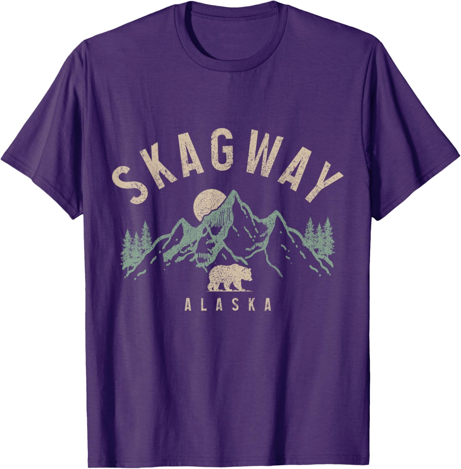 Skagway Alaska Vintage Grizzly Bear T-Shirt for Nature Lovers - 9