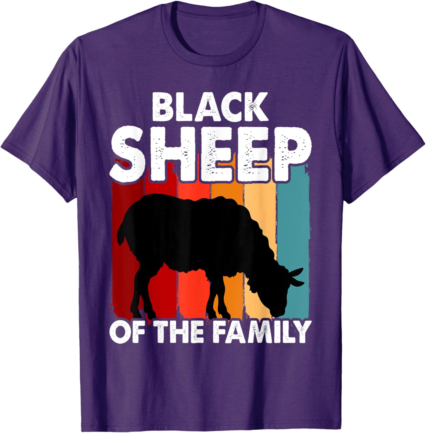Funny Black Sheep of the Family T-Shirt for Trendy Casual Wear - 5