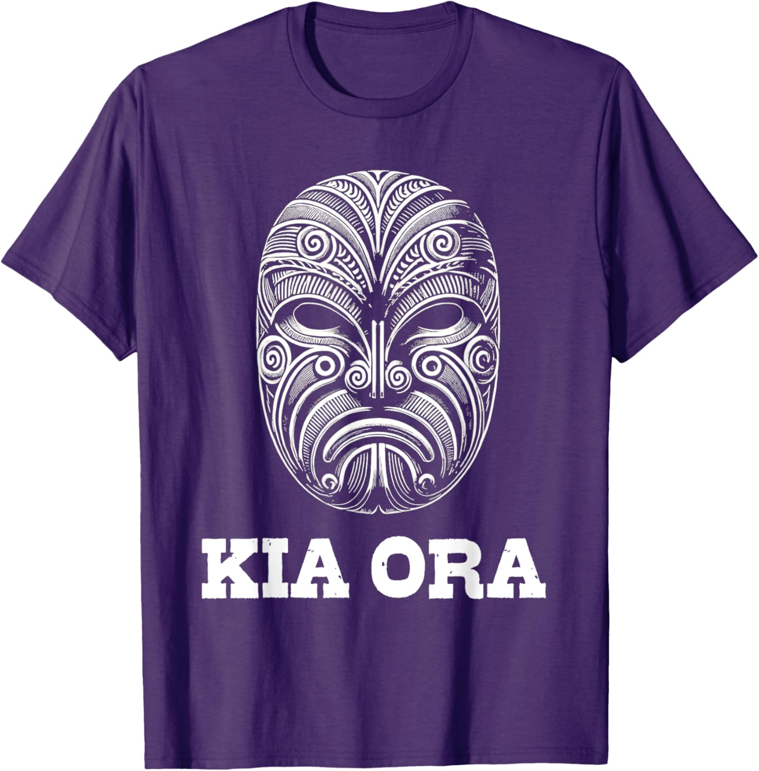 Kia Ora Maori Mask Kiwi Land Aotearoa NZ T-Shirt for Proud Kiwis - 21