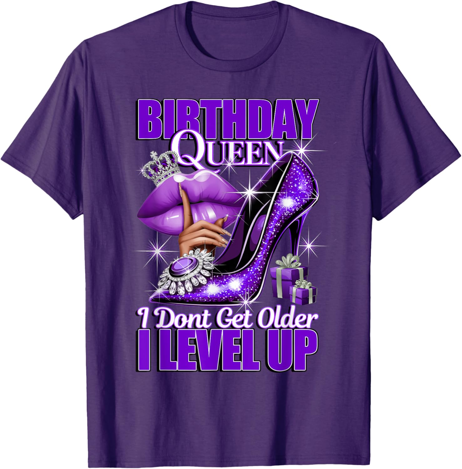 Birthday Queen T-Shirt I Don't Get Older I Level Up Women's Tee - 4