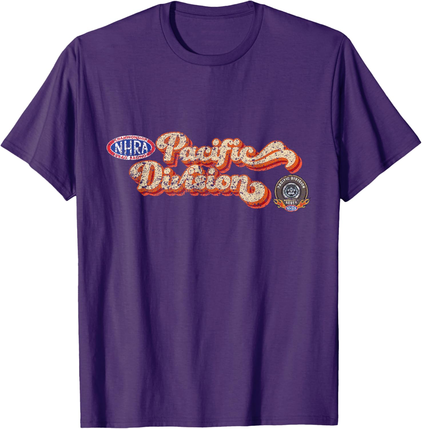 NHRA Pacific Division Vintage T-Shirt for Racing Enthusiasts and Fans - 28