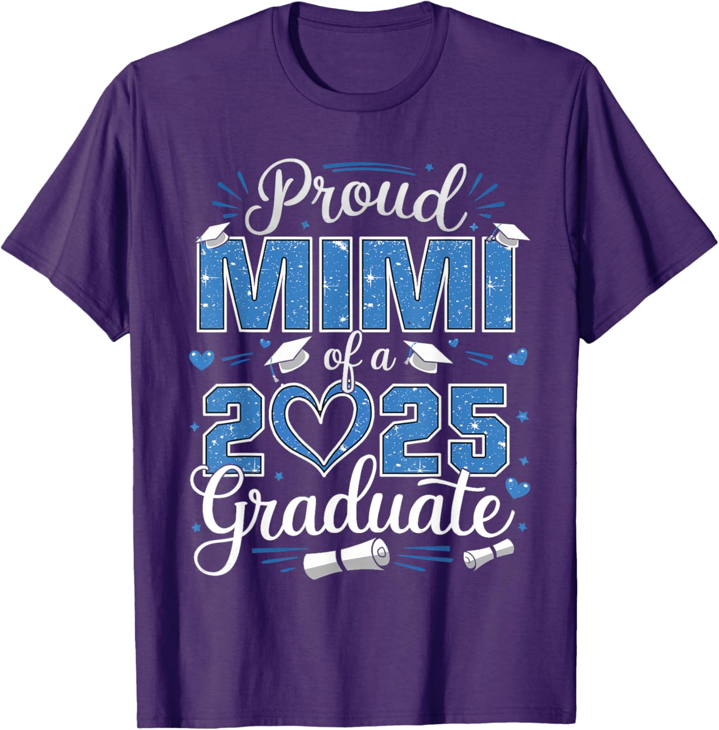 Proud Mimi of a Class of 2025 Graduate T-Shirt for Senior Celebrations - 12