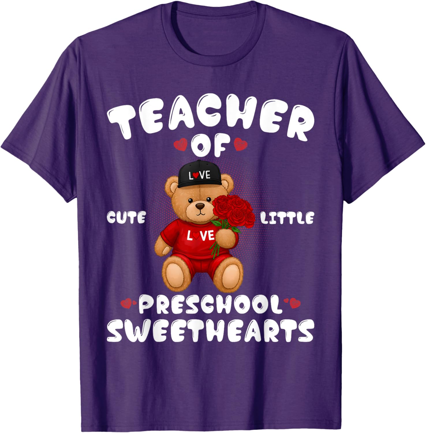 Cute Valentine's Day T-Shirt for Preschool Teachers in Love - 11
