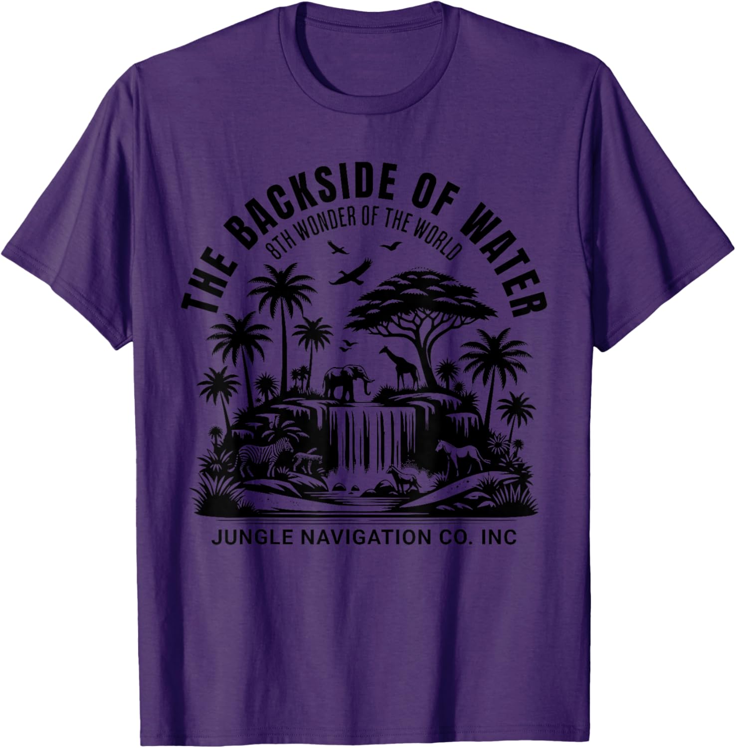 Jungle Adventure T-Shirt Backside of Water Cruise Theme Park Ride - 5