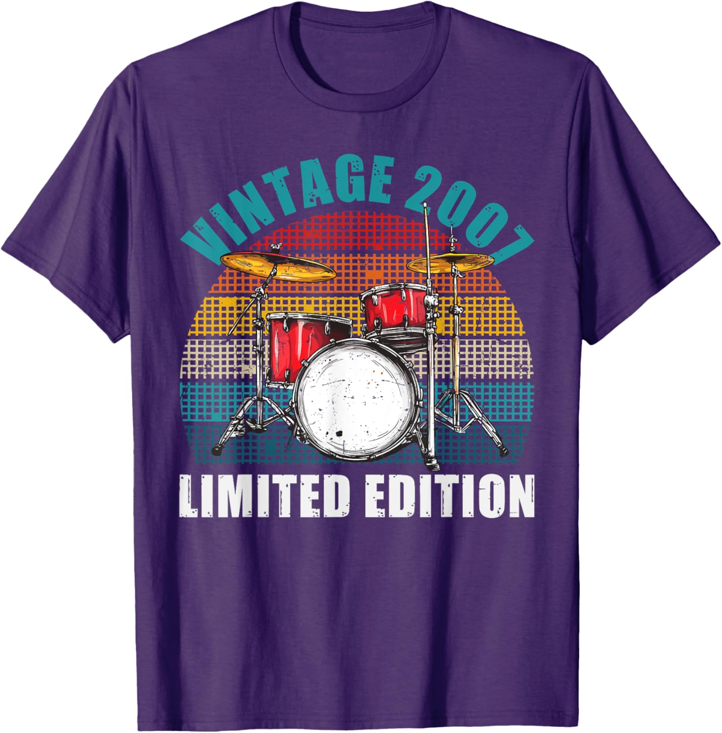 Vintage 18th Birthday Drummer T-Shirt for Drum Lovers and Musicians - 7