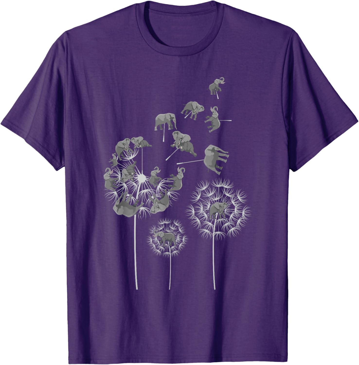 Dandelion Elephants T-Shirt for Elephant Lovers | Fun and Unique Design - 3